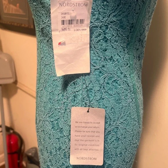 Adrianna Papell green lace dress size 6 - Picture 3 of 4